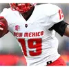 Custom NCAA New Mexico Lobos College Jersey Football Tevaka Tuioti Sheriron Jones Q' Drennan Teton Saltes Kentrail Moran Men's Sewn Shirts