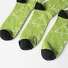 Herrstrumpor Men Europe Style Matematiska formel Sockkvinnor Män siffra knähög party Novelty Funny Halloween Business Compression