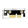 Cavi per computer Connettori ad angolo retto PCIe 3.0 X1 al cavo di prolunga 8G/bps dati ad alta velocità PCI Express Riser Card Extender Ribbon 90 gradi