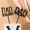 Party Decoration Father's Day Cupcake Toppers Happy Cake Topper for Dessert Picks XB1