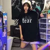 女性のTシャツゴシックパンクヒップホップサマーティーティーズ女性文字ウルツァンショートスリーブルーズヴィンテージトップ楽しいファッション大規模なサイズTシャツwomen '