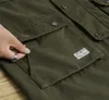 Trenchs pour hommes Manteaux de tranchée à capuche tactique pour hommes avec fermeture éclair mi-longueur coupe-vent décontracté pour l'automne et le printemps vêtements vintage Parka 220826