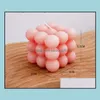 Candles Home Decor Garden Newbubble Candle Cube Soy Wax Cute Scented Aromatherapy Small Relaxing Birthday Gift Dec Dhspy