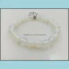 Beaded Strands Bracelets Jewelry Fashion Men And Women Gift 8Mm Opal Bracelet Pendant Mala Beads Yoga Drop Delivery 2021 Hkf4W