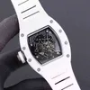 Zegarek Projektant luksusowych męskich zegarek mechaniczny lufa wina Richa Milles RM055 Seria Pełna automatyczna ceramiczna kase