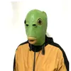 Halloween Funny Cosplay Costume Máscara unissex adulto Party Party Green Fish Head Mask Headgear GC1409