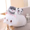 Soft Animal Cartoon Pillow Cushion Cute Fat Dog Cat Plush Toy Stuffed kids Birthyday Gift 38