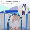 USA: s lager 55 "Småbarn Trampolin med säkerhetsskåp Net och bollar inomhus utomhus minitrampolin för barn MS197020AAC