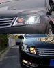 2 peças de luzes do carro dos pces para passat b7 eur versão 20 12-20 16 lâmpadas principais led olhos lacrimejantes farol led lente de feixe duplo