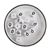 100 szsek francuskie litery silikonowe koraliki 12 mm dziecięcy ząbek koralika BPA Darmowe zęby dziecięce łańcuchy pacyfieru Akcesoria 220507