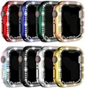 Diamond Screen Protector Case for Apple Watch band iwatch 41mm 45mm 44mm 42mm 40mm 38mm Bling Crystal Full Cover Protective Cases PC Bumper