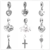 925 Argento Fit Pandora punto Perline Albero genealogico LITTLE BABY Bracciale Charm Perline Ciondola Accessori per gioielli fai da te