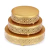 Other Bakeware Wedding Cake Stand Decoration Party Mirror Tray Dessert Electroplate Gold Cupc Ake Table Home Display Tools Drop