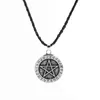 Pendentif colliers exquis grande Rune nordique tour de cou Viking pentagramme pendentif bijoux collier pentagramme Wiccan païen Norse204o