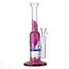 Ship By Sea 14mm Hookahs Heady Glass Bongs Honeycomb perc Glass Bong Dab Rigs Water Pipes Oil Rig Smoking Pipe WP533