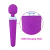 Handheld USB Rechargeable Vibrator 16 Powerful Speed Vibrations Adult sexy Toys for Women Couple U1JD