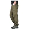 Icpans pantalons tactiques hommes armée militaire coton noir ix9 zipper streetwear automne cargo de style militaire pantalon 220325