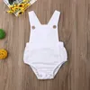 Gros bébé barboteuse né bébé fille garçon vêtements d'été décontracté bébé sans manches combinaisons enfant en bas âge combishort 220707