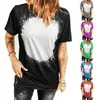 Adultes unisexes enfants chemises extérieures T-shirts blanchis unis pour l'impression par sublimation 823