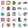 50Pcs World Peace Stickers Non-Random For Car Bike Luggage Sticker Laptop Skateboard Motor Water Bottle Snowboard wall Decals Kids Gifts