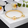 Bangle Sophiaxuan Hawaiian Bracelet Woman مصمم Golden Pearl Heart Charm Bracelets Summer Beach Jewelry 2022 for WomenBangle