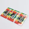 Chinafairprice Y046 Metal Smoking Pipe Tobacco Dry Herb Screen Perc Colorful Glass Pipes With Package