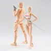 14 cm Künstler Kunst Malerei Anime Skizze Männlich Weiblich Beweglicher Körper Chan Joint Action Figur Spielzeug Modell Zeichnen Mannequin 001 220707