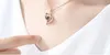 100 languag Lover Heart Shaped Necklac Photo Name Projection Zircon Necklace Pendant Women Choker Valentine Day Jewelry Gift