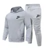 2022 Moda Marca Logo Traje de hombre Set Fleece Sudadera con capucha Pantalón Cálido Sport Sportswear Hooding Trajes de pista Hombre Swearsuit