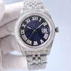 Orologi da polso con diamanti Orologi svizzeri di marca Nuovi orologi da polso di lusso Orologio con diamanti pieni Orologi meccanici automatici da uomo Impermeabile 41mm Zaffiro Donna Busi Yi-gb25