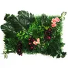 Decorative Flowers & Wreaths White Multicolor Artificial Flower Wisteria Panel Decoration Greening Background Shop Shopping Mall Office Bedr