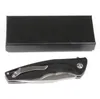 Flipper Pocket Folding Knife D2 Stone Wash Blad Black G10 Handle Ball Bearing EDC Knive