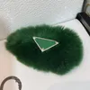 2022 green letter hair ring leather alloy sweet headwear suit female