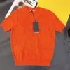 Kvinnor stickar tee stickade skörda toppbokstäver ihåliga sommaren kort ärm eleganta toppar vit svart grön orange rosa färg vintage mode gata slitage