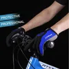Luvas de bicicleta de ciclismo de dedo completo de verão absorvendo suor para homens e mulheres bicicletas pilotos de esportes ao ar livre 220620