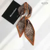 Spring Autumn silk Neckerchief Scarf Classic Elegant snake Pattern Long Korean Versatile Decoration Women