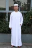 Roupas étnicas Islã abaya Men roupas muçulmanas Kaftan Paquistão Arábia Saudita Roupas Masculinas Vestidos Caftan Long Robe Abayas Ropa Hombre