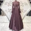 Chiffon-Muslim-Abschlussballkleider, A-Linie, saudi-arabisches Abendkleid mit perlenbesetztem Puffrock, formelles Kleid für Türkei-Frauen 326 326