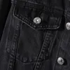 Jackets masculinos Menina de jeans de outono da primavera masculina Men Black Water Wash