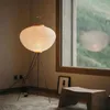 Lâmpadas de chão Lâmpada de estilo japonês Noguchi Isamu Tea Room Papel Arroz