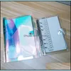Блокноты отмечает офисную школьную поставку Business Industrial 2021 New Laser Transparent PVC Lose-Leaft Notepbook и для A6 Colorf Diary Set T