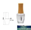 15ml Empty Clear Glass Nail Polish Bottle with Bamboo Cap DIY Cosmetic Liquid Nail Art Container with Brush Makeup tool SN1202