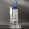 10 inches Blue Glass Water Pipe Bong Hookah Pipes Bongs Waterpipe 14mm Bowl