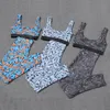 Tekstil Aktif Gym Set Designer Mayo Pads Bikini Sütü Set Kadın Moda Mayo 4 Boyut Uzun Pantolon Mayoları Seksi Y4476397