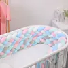 1M22M In The Crib Bed Bumper for born Knot Braided Bumper Pillow Cushion Bedding Set Bumpers Room Decor 220531