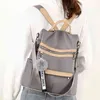 Backpack Style Bag2022 New Waterproof Oxford Cloth Women Designer Light Fashion School Bag Casual Lid Shoulder 220723
