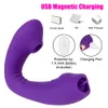 Lengua de succión sexy oral Vibrante Vibrador 10 velocidades Juguesa erótica para mujeres Estimulador de clítoris Vibrador de chupación