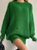 Tawnie Y2K Oversize Sweater Dress Woman Winter Mini Dress For Year 2022 Sexy Knitted Long Sleeve V Neck Elegant Female Dress 220317