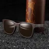 GM 수제 천연 나무 선글라스 남성 디자인 빈티지 패션 안경 회색 편광 렌즈 수락 OEM 1610BN 220531
