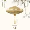 1214 -дюймовый древний стиль китайский ретро шелковой ткань Вьетнамский фонарь Водонепроницаемый середина осени свадебного фестиваля Фонарина 220611